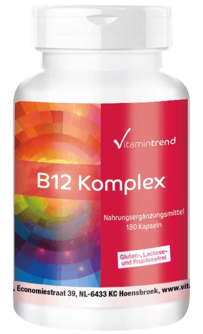 Vitamine B12 Complex - 180 Capsules Veganistisch