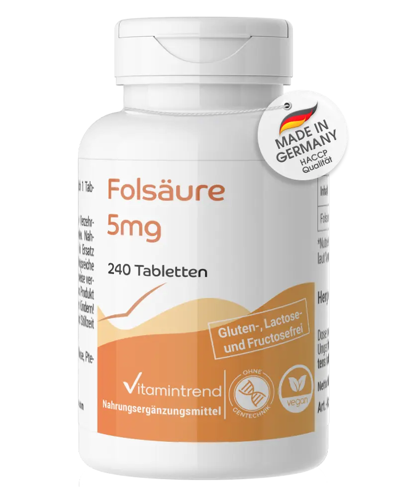Acido folico 5 mg - 240 compresse | Vitamintrend