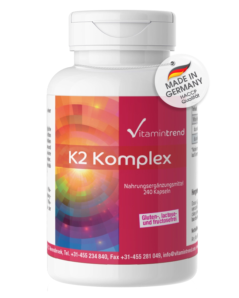 K2 Complex - vegan - 240 Capsules - bulk pack K2 Complex - vegan - 240 Capsules - bulk pack