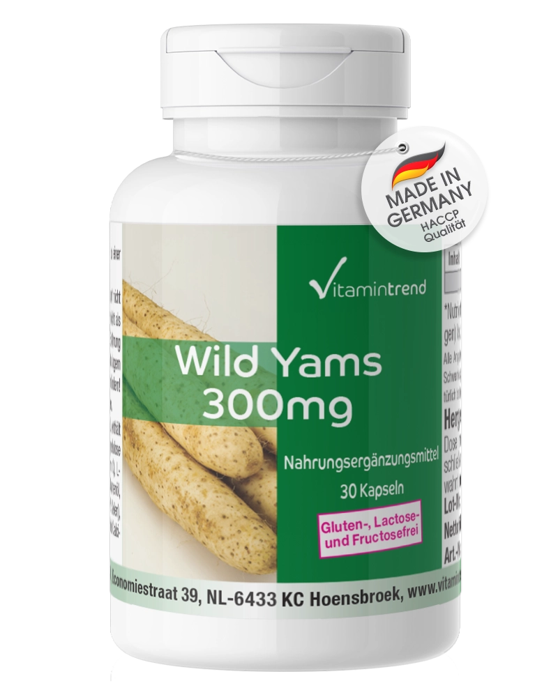 Wild yams extract 300mg - 30 capsules Wild yams extract 300mg - 30 capsules