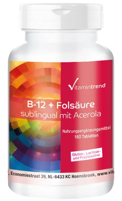 Vitamina B12 e Acido Folico e Acerola 180 Compresse
