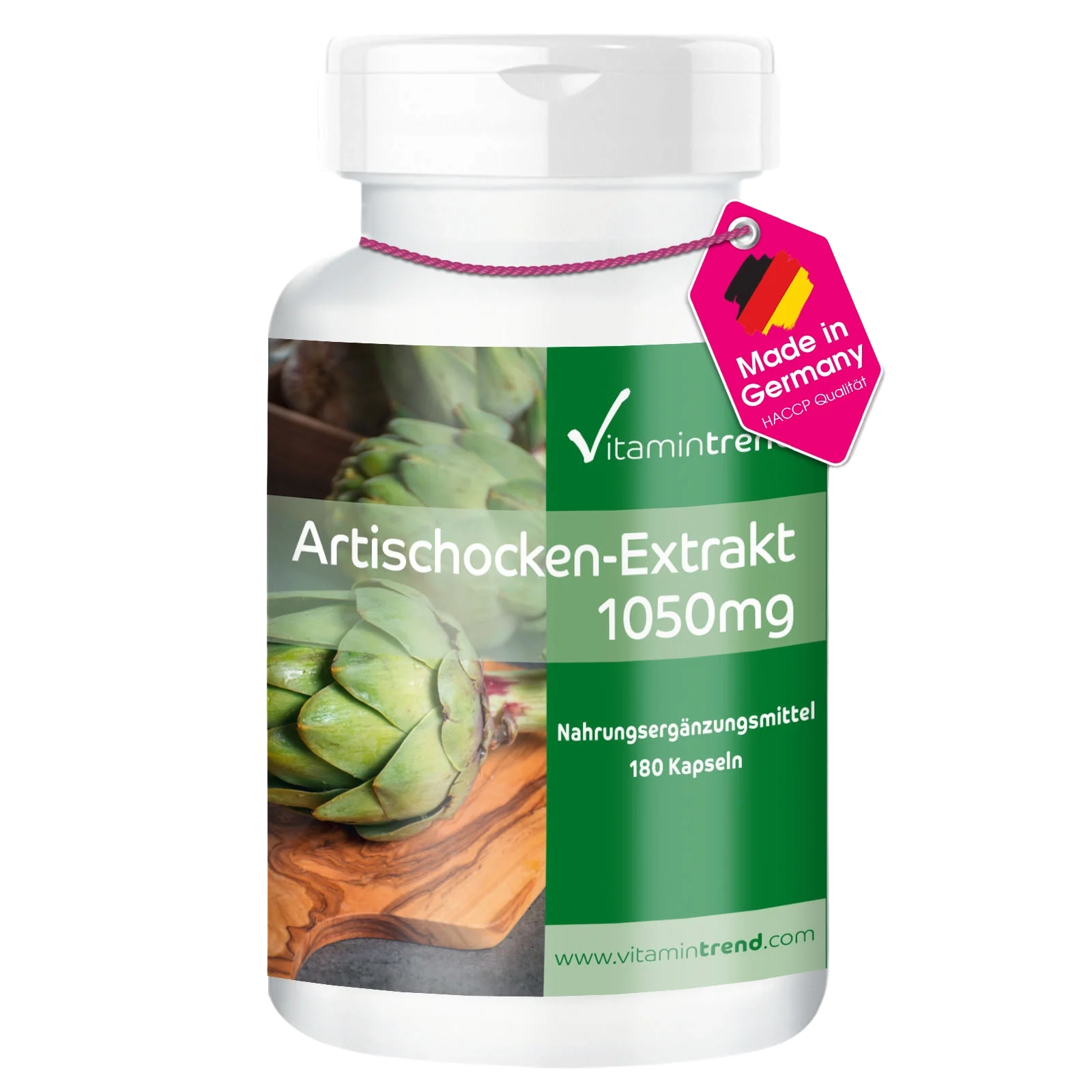 Artischocken-Extrakt 1050mg - 180 Kapseln - Pflanzenextrakte