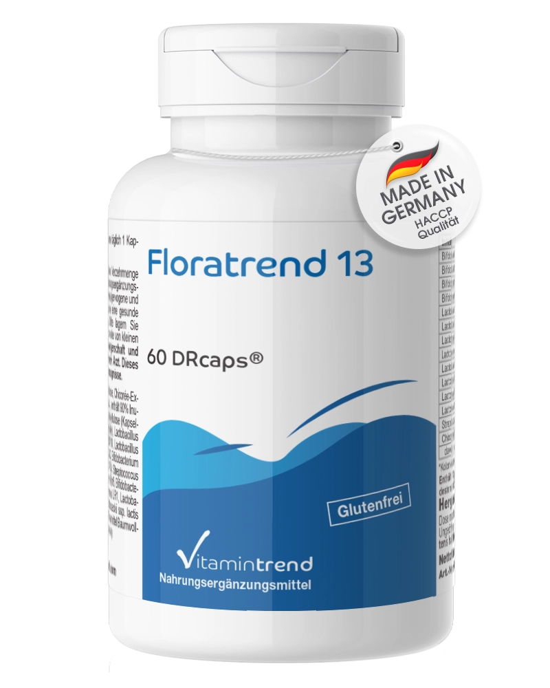 Floratrend 13 - avec de l'inuline et de la chicorée - 60 DRcaps® Floratrend 13 - avec de l'inuline et de la chicorée - 60 DRcaps®