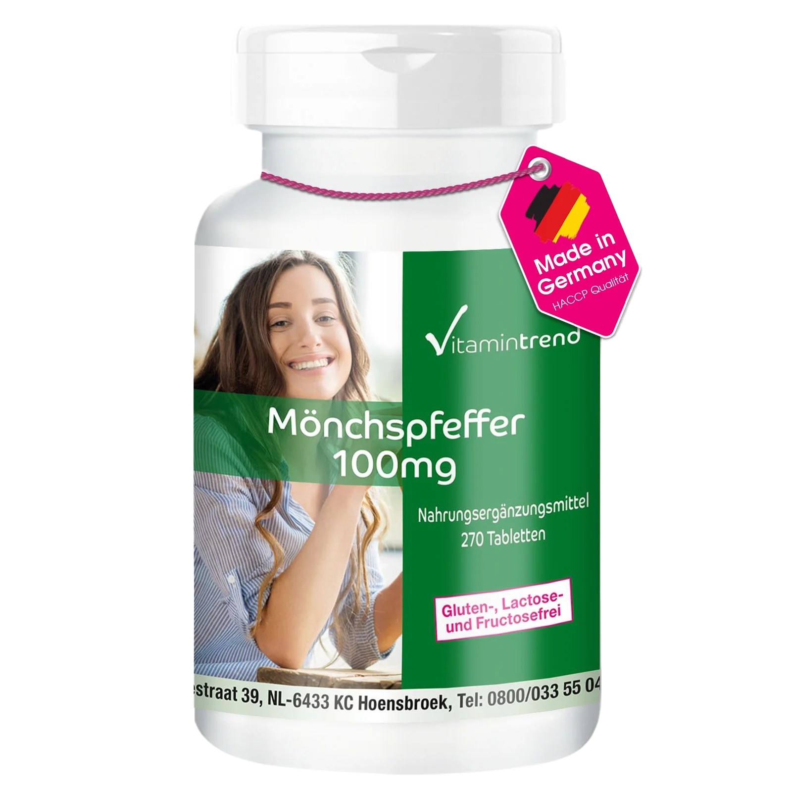 Mönchspfeffer 100mg - mit Zink - Großpackung - 270 Tabletten