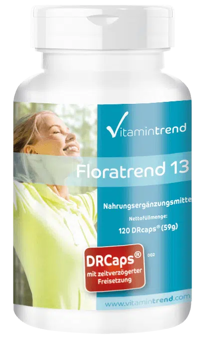 Floratrend 13 - 120 DRcaps® magensaftrestistentes Breitband-Probiotikum