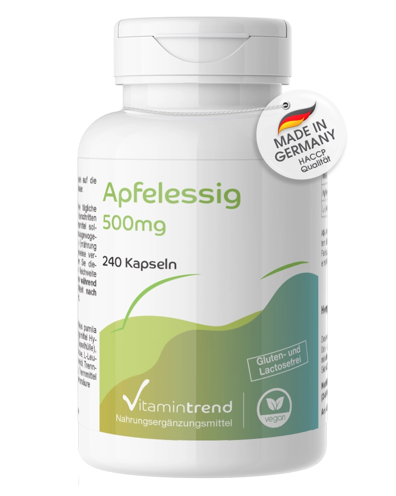 Aceto di mele 500mg - 240 Capsule Aceto di mele 500mg - 240 Capsule