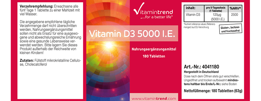 Vitamina D3 5.000 U.I. 180 Compresse