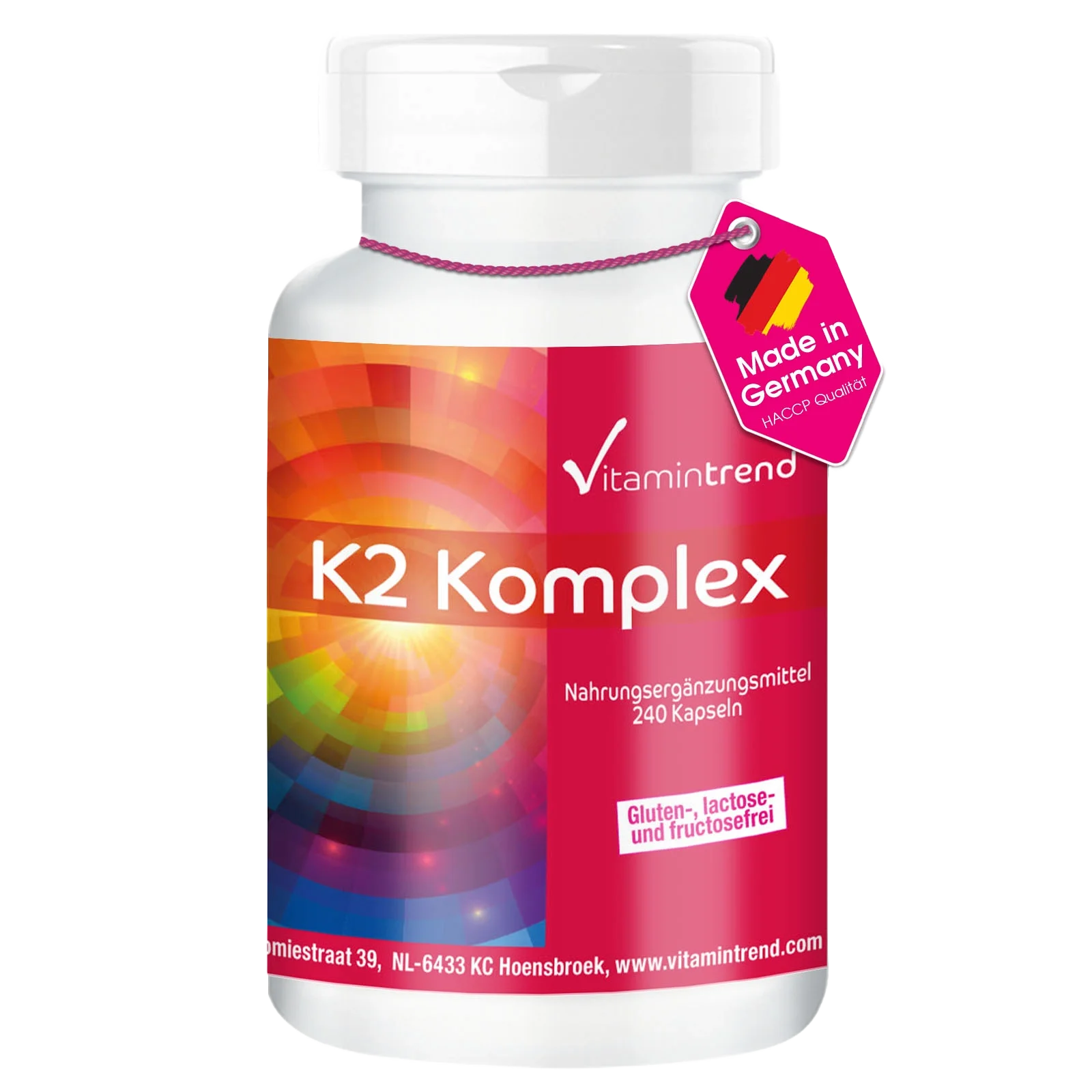 K2 Complex - vegan - 240 Gélules - bulk pack