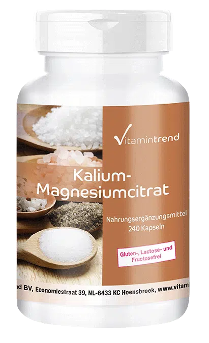 Kalium-Magnesiumcitrat - vegan - 240 Kapseln