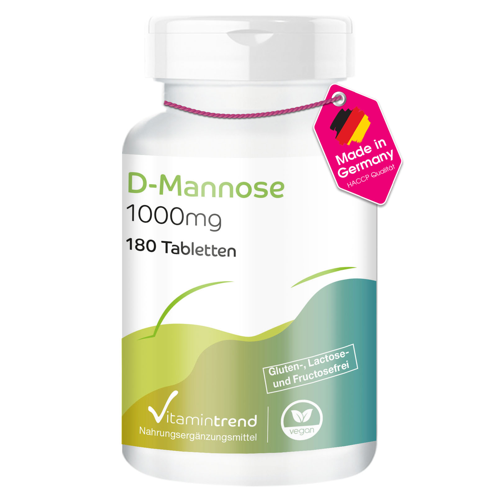 D-Mannose 1000mg - vegan - 180 Tabletten - Großpackung