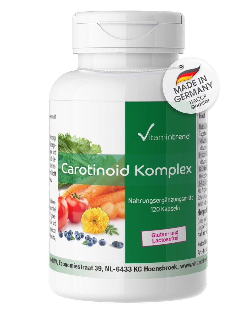 Carotinoid Complex - 120 Kapseln - Antioxidantien - vegan | Vitamintrend Carotinoid Complex - 120 Kapseln - Antioxidantien - vegan | Vitamintrend