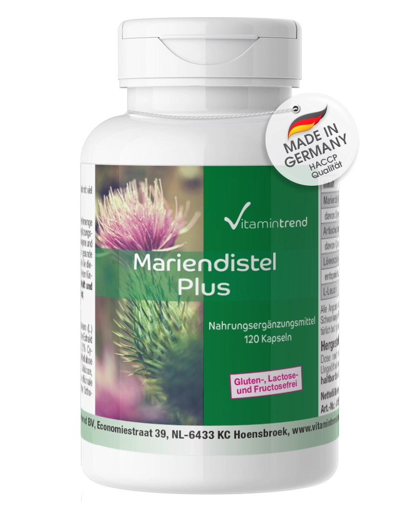 Chardon-Marie Plus - 120 gélules avec artichaut et pissenlit Chardon-Marie Plus - 120 gélules avec artichaut et pissenlit
