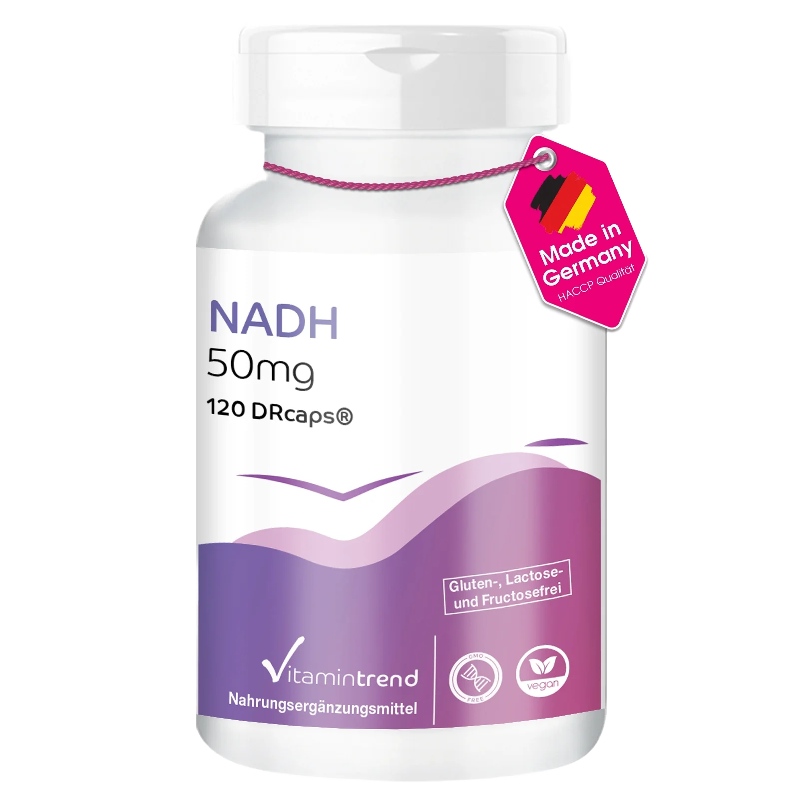 NADH 50mg, vegan, 120 Capsule