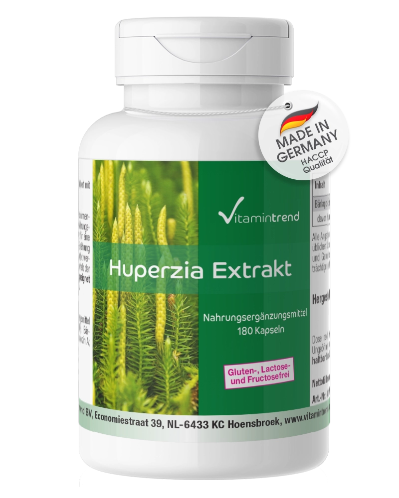 Huperzia Extrakt - Huperzin A 200µg - vegan - 180 Kapseln | Vitamintrend Huperzia Extrakt - Huperzin A 200µg - vegan - 180 Kapseln | Vitamintrend