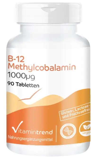 B-12 Méthylcobalamine 1000µg 90 comprimés de Vitamintrend : ton boost végétalien pour 3 mois !