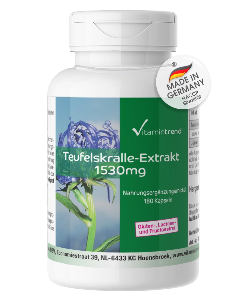Extrait d'Harpagophytum 1530mg 180 Gélules Extrait d'Harpagophytum 1530mg 180 Gélules