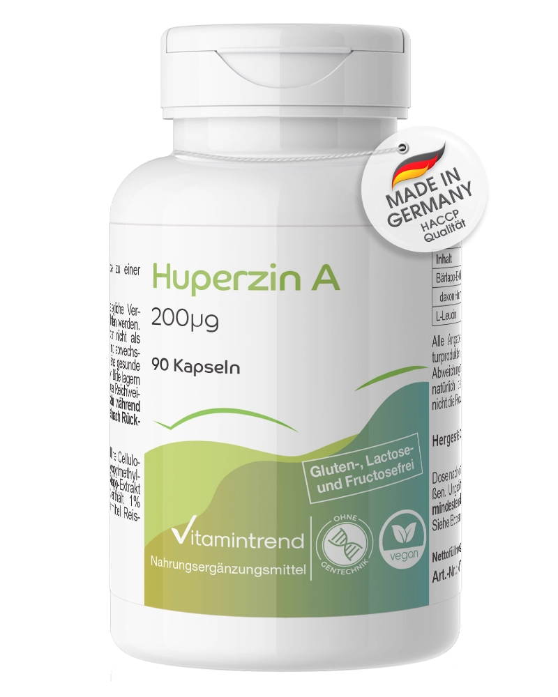 Huperzina Extrakt - Huperzin A 200µg - vegan - 90 Kapseln | Vitamintrend Huperzina Extrakt - Huperzin A 200µg - vegan - 90 Kapseln | Vitamintrend