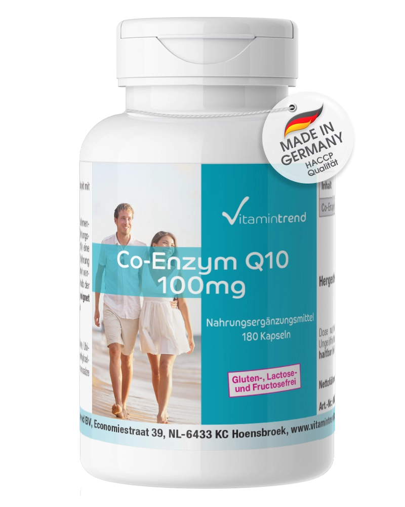 Coenzyme Q10 100mg 180 gélules, végétarien, flacon avantageux pour 6 mois Coenzyme Q10 100mg 180 gélules, végétarien, flacon avantageux pour 6 mois