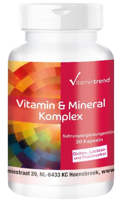 Complexe de vitamines et minéraux - 30 gélules