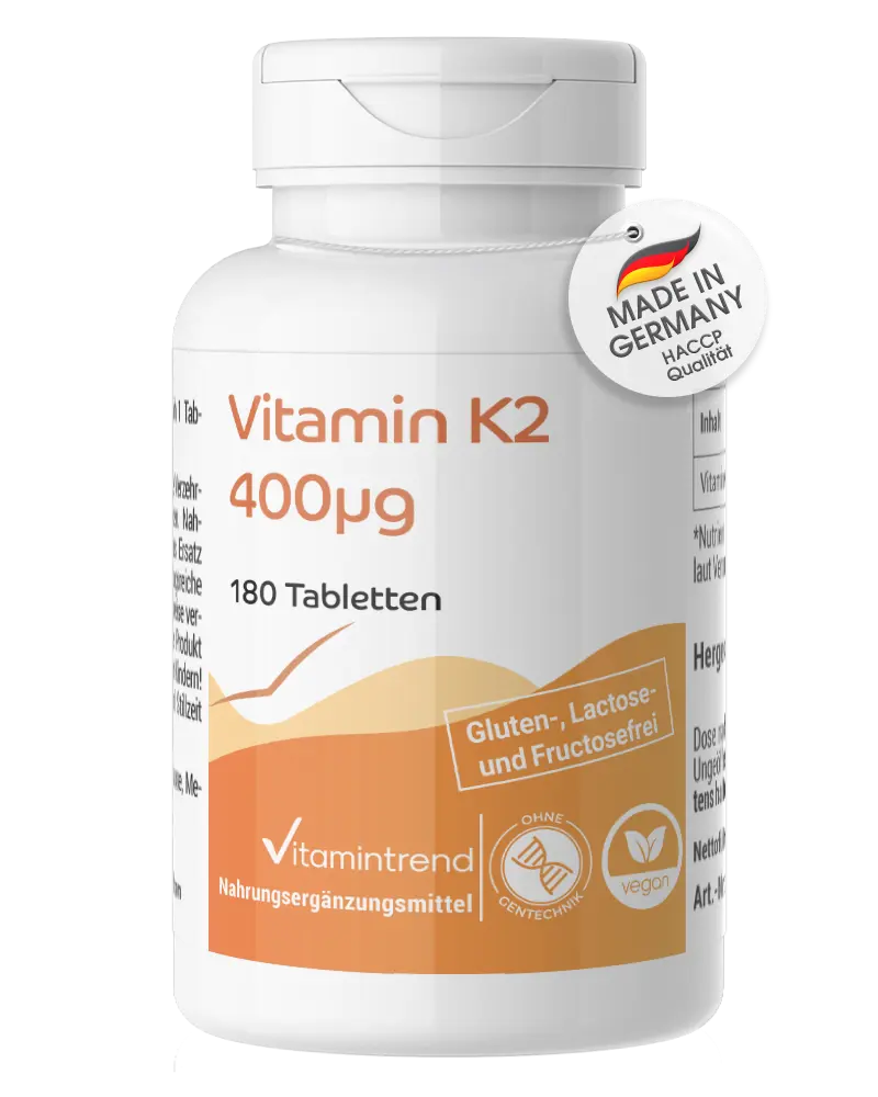 Vitamin K2 400μg - 180 Tabletten | Vitamintrend