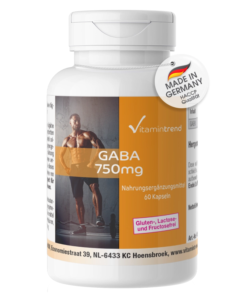 GABA 750mg - 60 gélules - hautement dosé - végétalien GABA 750mg - 60 gélules - hautement dosé - végétalien
