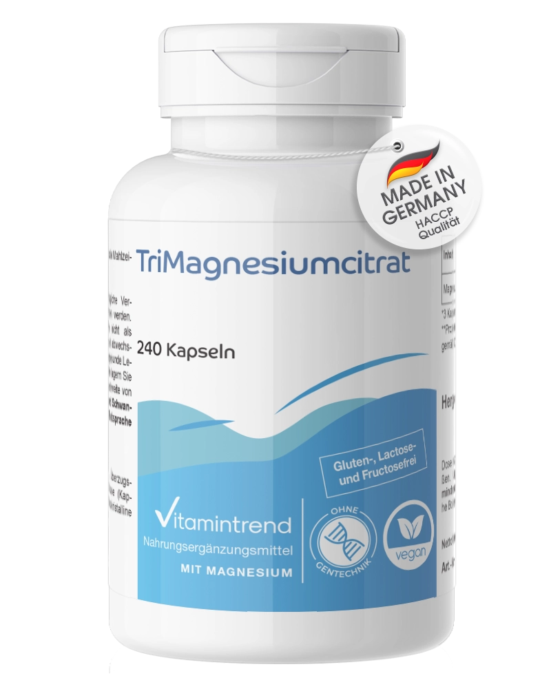 TriMagnésium Citrate - 240 Capsules TriMagnésium Citrate - 240 Capsules