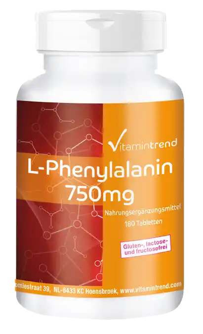 L-Fenilalanina 750mg - alta dose - vegan - 180 compresse
