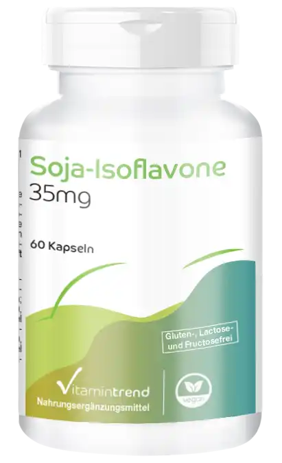 Isoflavonas de soja 35 mg - 60 cápsulas con vitamina E