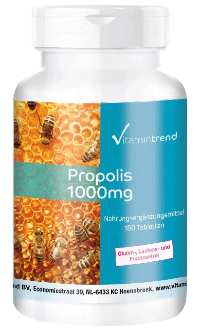 Propolis 1000mg - hooggedoseerd - 180 tabletten – grootverpakking