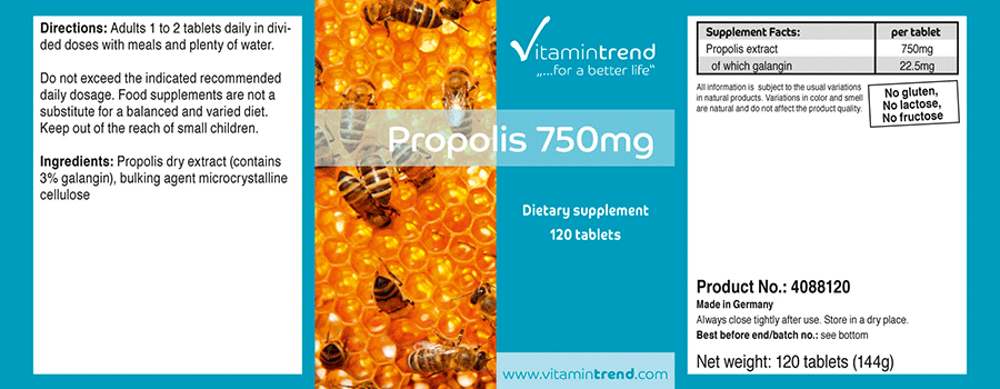 Propolis 750mg - 120 Tabletten