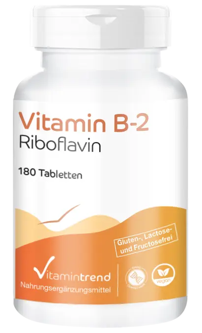 Vitamin B2 Riboflavin 100mg - 180 tablets