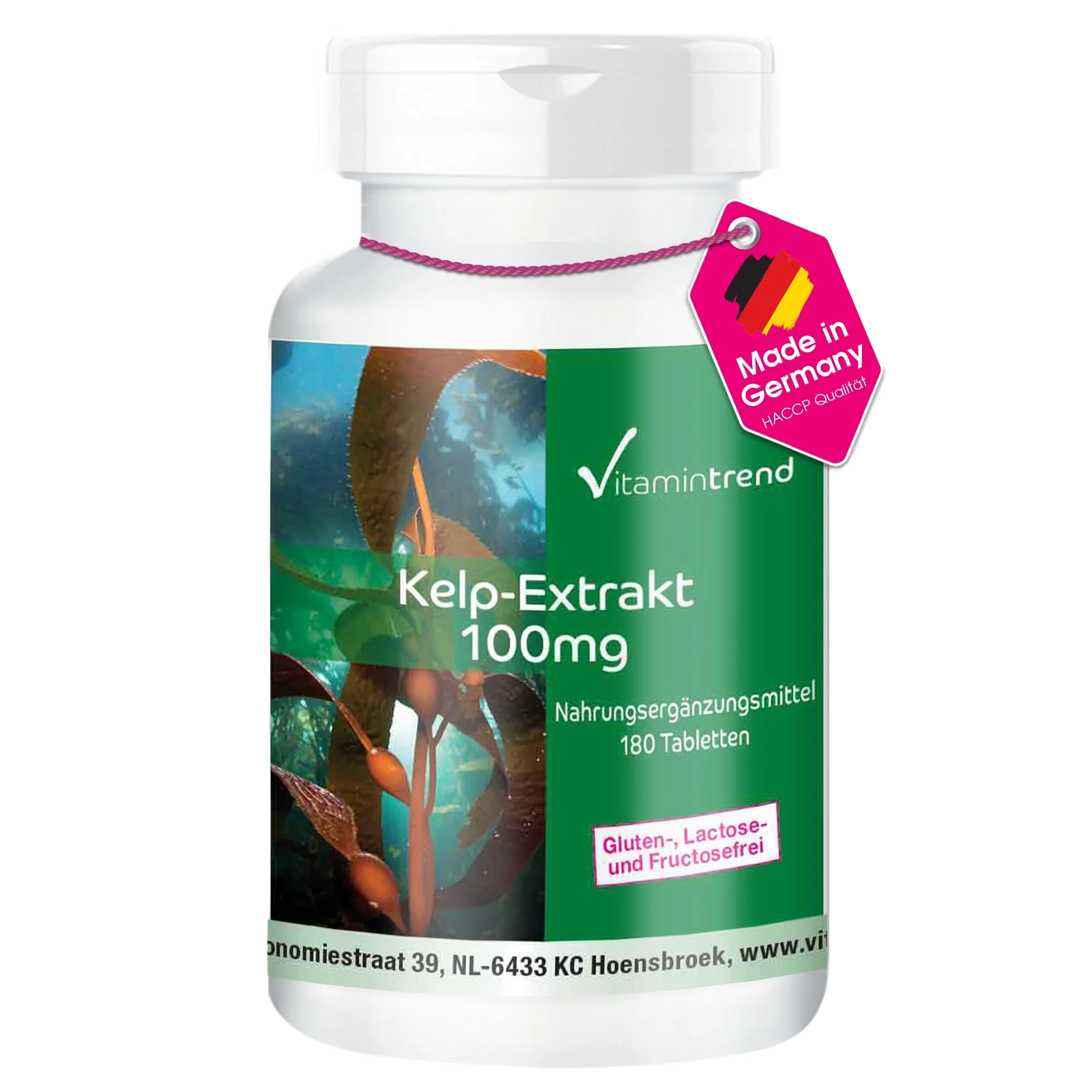 Extracto de alga Kelp 100mg 180 comprimidos