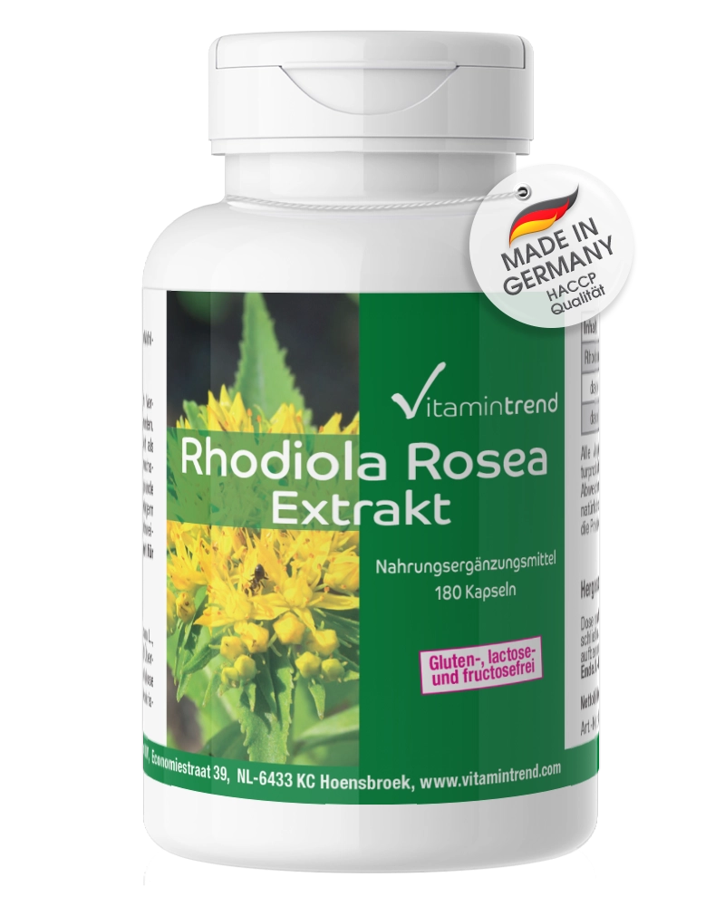 Extrait de Rhodiola Rosea 500mg - vegan - 180 gélules pour 6 mois Extrait de Rhodiola Rosea 500mg - vegan - 180 gélules pour 6 mois