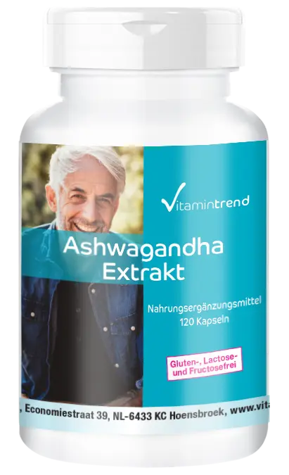 Ashwagandha extract 1000mg per 2 capsules - 120 capsules, vegan