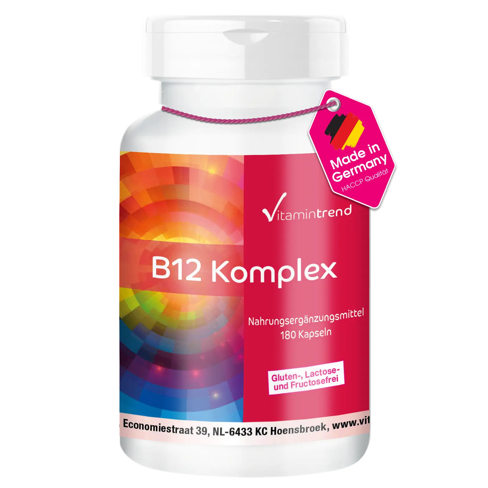 Complejo de Vitamina B12 -180 Cápsulas