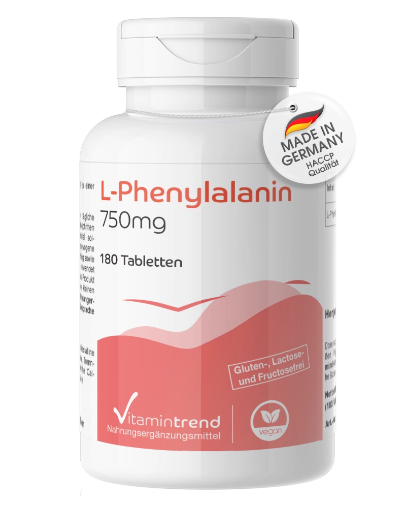 L-Phénylalanine 750mg - 180 comprimés L-Phénylalanine 750mg - 180 comprimés